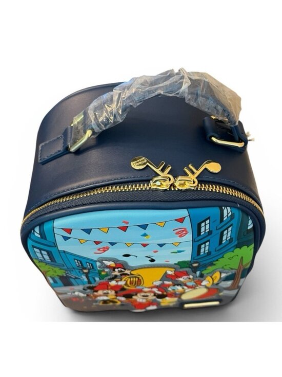 Loungefly Disney Mickey Mouse Marching Band Backpack Music Bag Pluto Minnie NWT main image 5